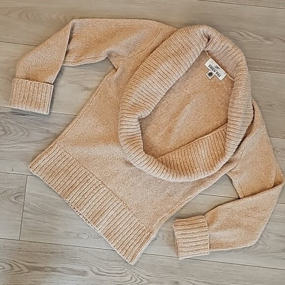 Zhen Pai Wool Open Front Oversized Collar Sweater - Picture 4 of 7